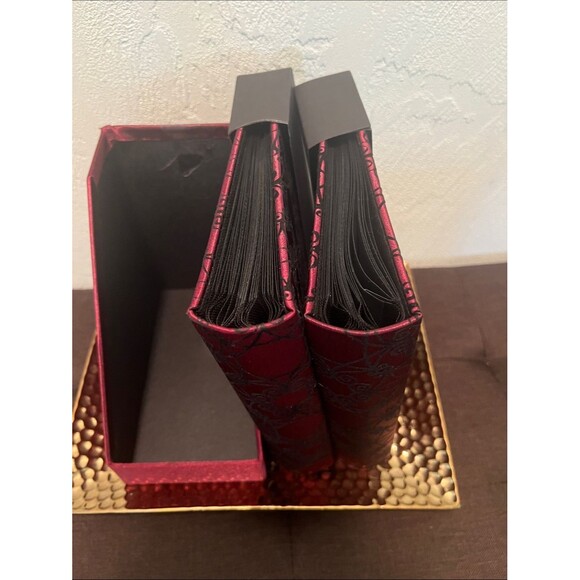 Unbranded Accessories - #2283*Elegant Burgundy Compact Accordion Photos Album- Accessories